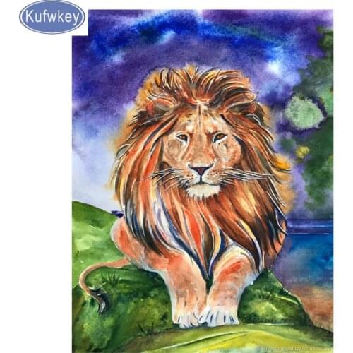 Full square Drill The Lion King Diamond Embroidery sale 3d Diamond Painting Cross Stitch Fashion Diamond Mosaic diamond Pictures