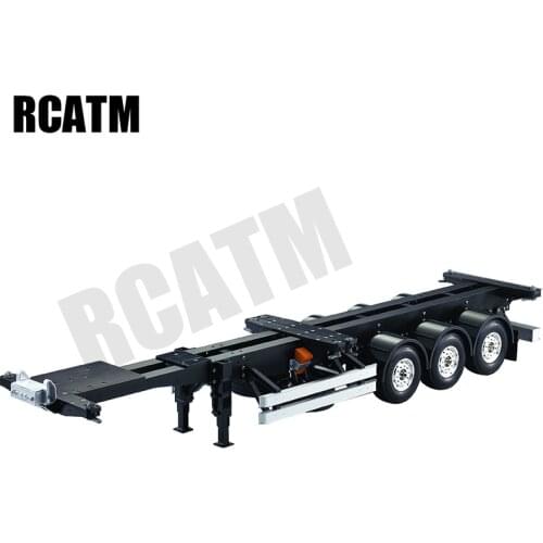 40 Feet Container Semi-trailer Trailer for 1/14 Tamiya RC Truck Trailer Tipper Scania 620 Actros Volvo FH12 MAN LESU DIY Parts