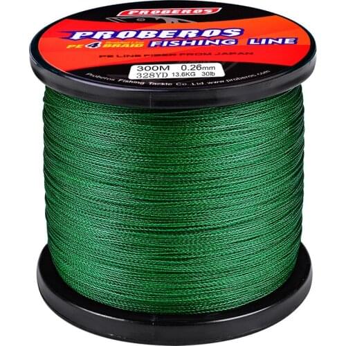 Fishing Accessories 300M Fishing Line 0.06-0.5mm 4 Strands 8-100lb Strong Dutch PE Fiber Multifilament Braided Fishing Line
