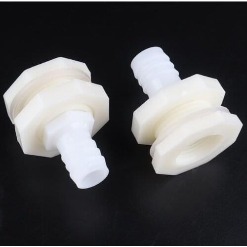5Pcs 3/4" to 10-20mm Aquarium Fish Tank Drain Joint Hose Connect Inlet And Outlet Water Fish Tank Bulkhead Fitting