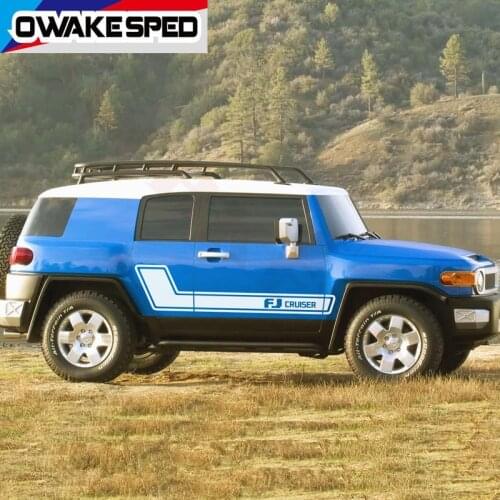 For-TOYOTA FJ CRUISER 2007-2019 Car Sport Stickers Side Skirt Door Stripes Styling Decor Stickers Auto Body DIY Vinyl Decals