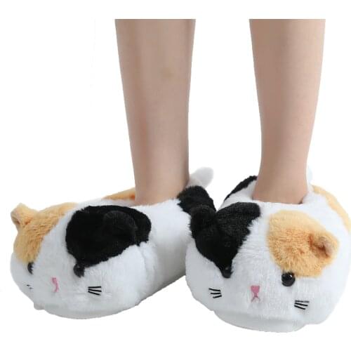 1pc white black cat slippers animal home shoes Millffy indoor fashion women Breathable comfortable home soft slippers