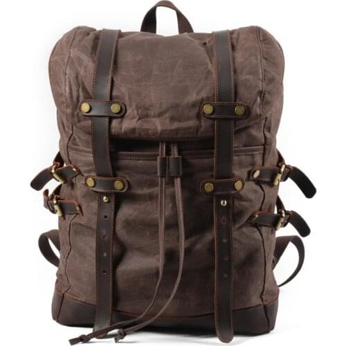 Women Bag For Men Vintage Canvas Casual Backpack Classic Durable Laptop Briefcase Waterproof Outdoor Travel Shoulder Bag Mens