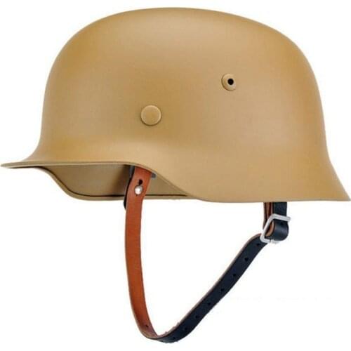 WWII WW2 GERMAN ELITE WH ARMY M35 M40 STAHLHELM STEEL HELMET TAN
