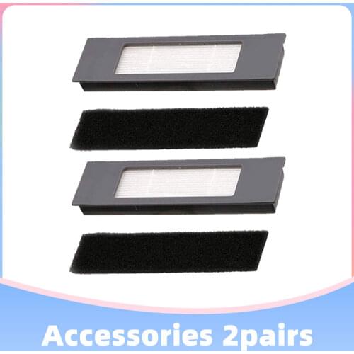 For Ecovacs Deebot OZMO 920, 950, T5, T8 AIVI Robot Vacuum Cleaner Replacement Spare Parts Hepa Filter Pair Sets