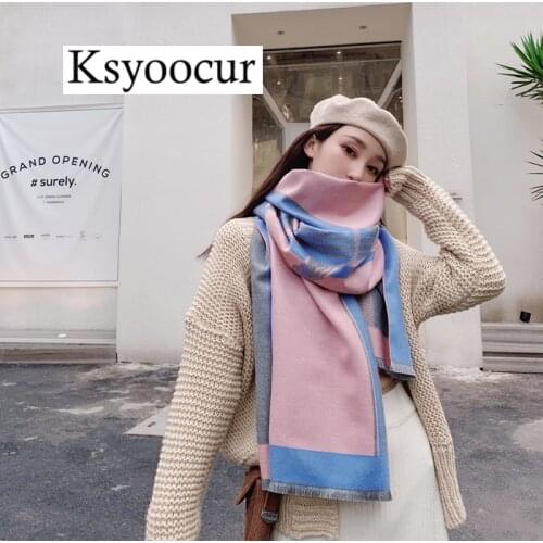 Size 200*65cm, 2020 New Autumn/Winter Long Section Cashmere Fashion Scarf Women Warm Shawls and Scarves Brand Ksyoocur E20
