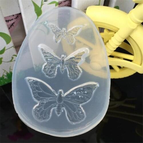 1PC UV Resin Jewelry Liquid Silicone Mold Animal Butterfly Resin Charms Molds for DIY Epoxy Decorate Jewellery Making Molds