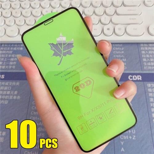10pcs 20D Tempered Glass Full Cover Curved Screen Protector Film For Xiaomi Mi 11 Lite 11X Pro 11i 10i 10 10T F3 GT A4 M4 X3