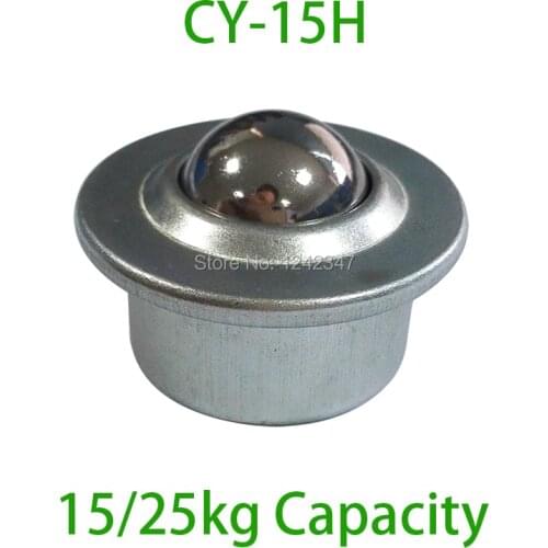 10pcs Hot Selling CY-15H Stud Mount Ball transfer unit 25kgs load capacity CY15H Pressed stud base transfer ball bearing caster