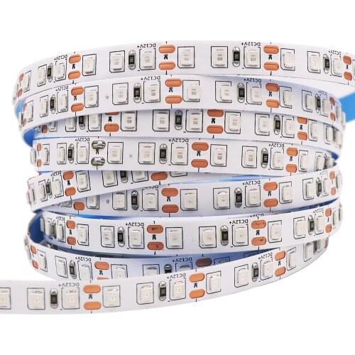 12V 2835 Led Strip Light Tape 120LEDs/m 5M 600 LED Flexible Ribbon Lamp Blue/White/Red/Warm White/Golden Yellow/Pink/Green