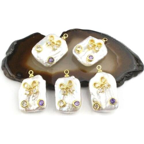 15*20mm 10pcs/lot fashion pearl with cz charm pendant, butterfly shape charm,jewelry wholesale bracelet/necklace accessories