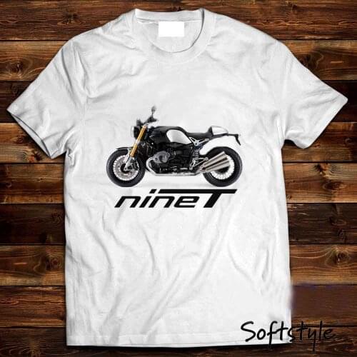2019 T-Shirt Men O Neck Cotton T-Shirt Germany Classic Motorcycle Motorrad Ninet White T-Shirt Logo Motorcycle Biker T-Shirt