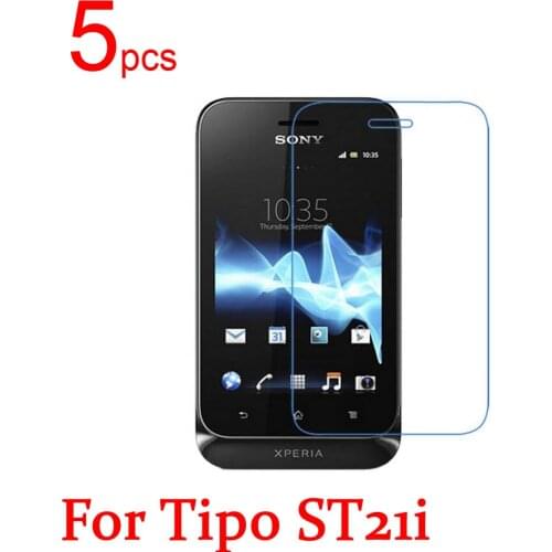 5pcs Ultra Clear/Matte/Nano anti-Explosion LCD Screen Protector Film Cover For Sony Xperia tipo ST21i Protective Film +cloth