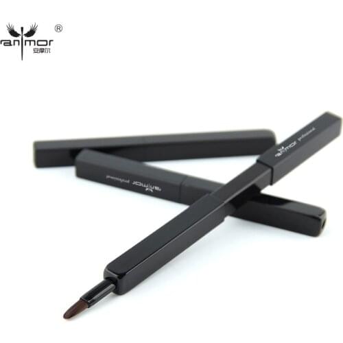 Anmor Retractable Lip Brushes Professional Makeup Brush Portable Make Up Brushes for Lip Gross and Lip Stick Products