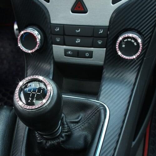 Car Bling Decoration Start Switch Button Diamond Rhinestone Ring for Isuzu DMax Volkswagen VW Tiguan MK2 Magotan Passat B8 CC