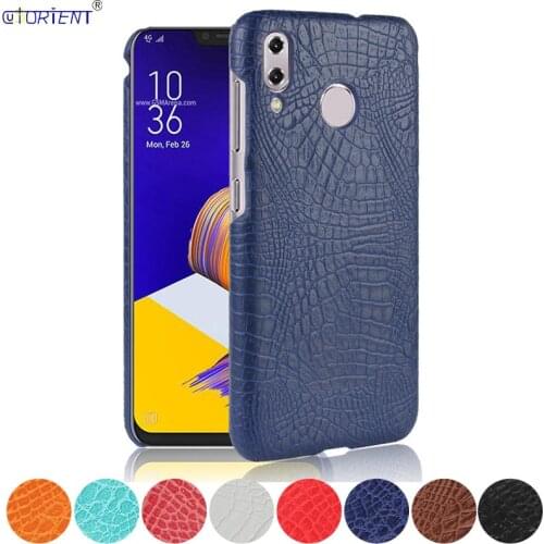 For ASUS Zenfone 5Z 5 ZS620KL ZE620KL Crocodile Skin Phone Case X00QD X00QC ZS620 ZE620 ZS ZE 620 KL 620KL Hard PC Frame Cover