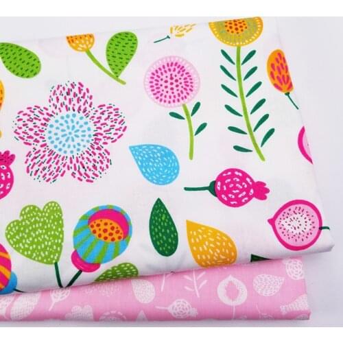 Kids Twill Cotton Fabric Cotton Patchwork Cloth For DIY Sewing Quilting Fat Quarters Material For Baby&Child& Doll