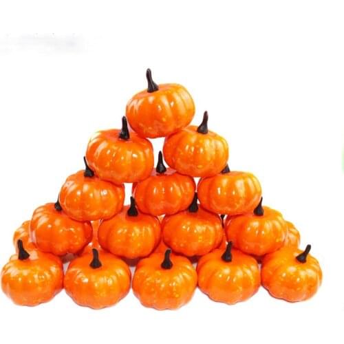 6cm Simulation Pumpkin Fake Pumpkin Photo Props Artificial Pumpkin Decor For Home Kitchen Halloween Party Thanksgiving Ornaments