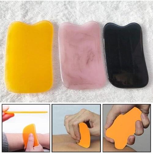 1PCS Beeswax Scraping Massage Tool Body Massager Guasha Board SPA Scraper For Face Back Arm Facial Body Care