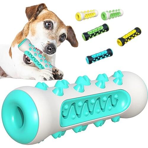 Pet Molar Stick TPR Bite Resistant Cleaning Teeth Leaking Dog Toy Interactive Training Fun Pet Toothbrush Tool Pet Supplies