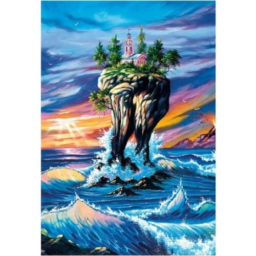 1000 pieces Adult Puzzle Blue Sky Landscape Puzzle Cartoon jigsaw Puzzles For Children Diy Toys Gifts for Valentines Day