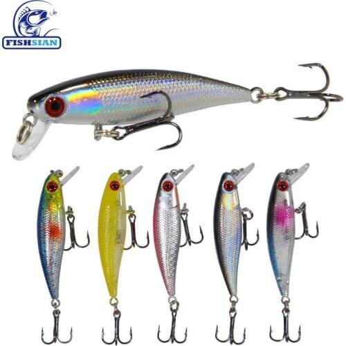 FISHSIAN 2021 Fishing Lure Minnow Sinking 6.5cm 4.3g Bass Fishing Lures Articulos De Pesca Isca Artificial Salt Water Lures