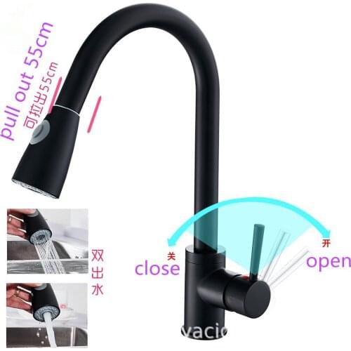 Sugan Life Pull Out Black Painted Faucet Brass Kitchen Faucet Kitchen Sprayer Black Kitchen Sink Tap Kitchen