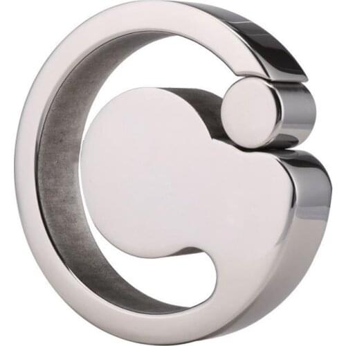 Metal Stainless Steel Load-bearing Ring Scrotum Bondage Pendant Testicle Egg Elongated Delay Lock Adult Cock Ring