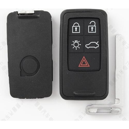 DAKATU Smart Remote Car Key Shell Case For Volvo XC60 S60 S60L V40 V60 S80 XC70 5 Buttons Smart Car Key Case Cover