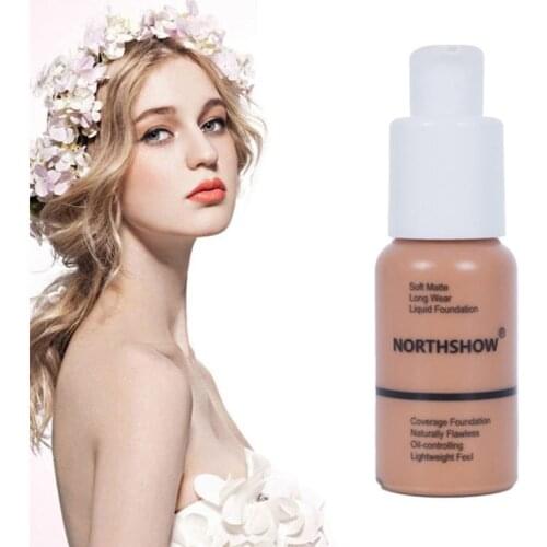 Moisturizing Base Face Liquid Foundation Cream Full Coverage Concealer Oil-control Easy To Wear Soft Face Makeup Foundation