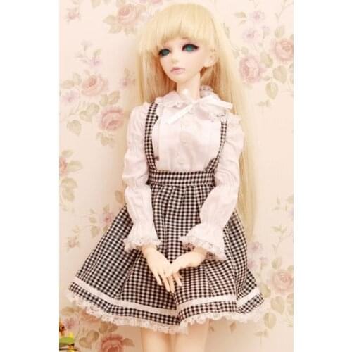 [wamami] 248# Plaid Dress/Suit 1/4 MSD 1/3 SD DZ BJD Dollfie (3pcs)
