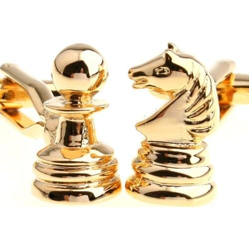 Lepton Chess Design Cufflinks Mens Shirt Cuff Jewelry classic game chess cufflink for man free shipping