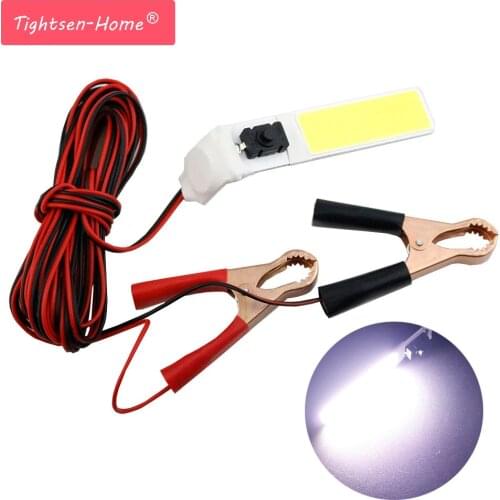12V LED Inspection Lamp 10W 6500K COB Work Lights Adjustable With Magnet ON/OFF switch for Repair outdoor Emergency Camping