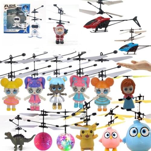 2021 Kids Flying Luminous Toys Fancy New Mini Aircraft Levitated Light Up Smart Sensor Flying Ball Childrens Luminosas Toys