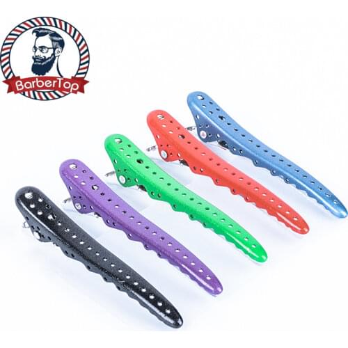 New Aluminum Hairdressing YS Shark Clip All Aluminum Clip Haircut Alligator Duckbill Partition Clip