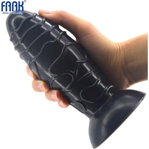 FAAK 17x5.9cm Anal Sex Toys Silicone Butt Plug Prostata Massage G spot Stimulator Dildo Anal Plug Sex Product for Men Woman Gay