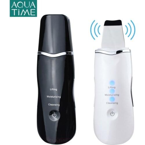 Ultrasonic Facial Cleansing Machine Spatula Peeling Cavitation Removes Dirt Blackheads Face Scrubber Lift Machine Skin Beauty