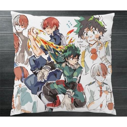 My Hero Academia Izuku Midoriya Todoroki Shoto Two Side Pillowcase 40x40 Pillow Cushion Case Cover Cosplay Car/Bed/Sofa Decor P5