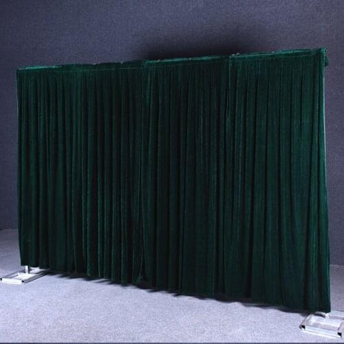 Flannel velvet wedding backdrop curtain drape wedding supplies background for party event birthday stage decoration Tied/Piped