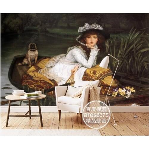 Photo wallpaper 3 d custom mural European palace oil painting portraits home decor living room Wallpaper for walls in rolls