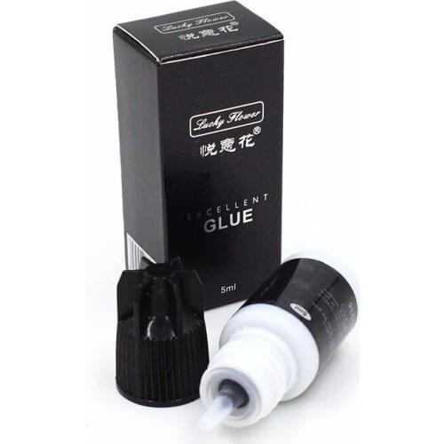 5ml Eyelashes Extension Glue Adhesive Strong Stick Odor Free No Irritation Black Eyelash Glue Long Lasting 20 days
