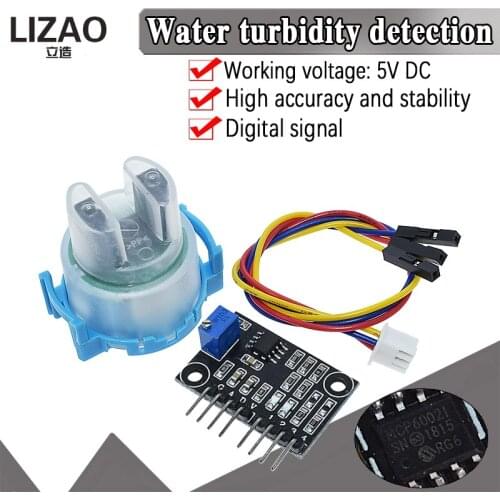 Turbidity Sensor Suspended Turbidity Value Detection Module Kit Liquid Suspended Particles Turbidity Detection For arduino