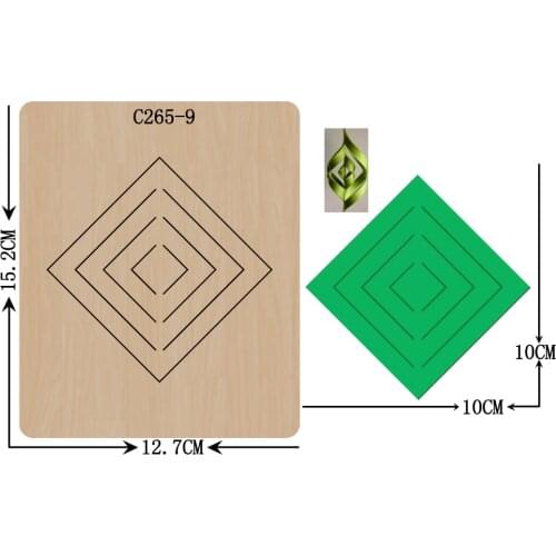 New Pendant Wooden die Scrapbooking C-265-9 Cutting Dies
