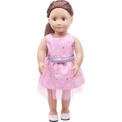 Doll clothes for 18inch 45 cm American' doll accessories and baby doll accessories Fashion Pink jacket suit casual suit