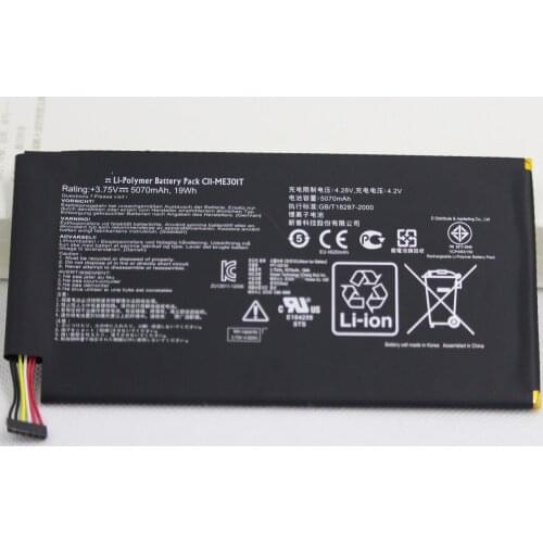 ISUNOO Original Quality 5070mAh 3.75V Tablet Battery for ASUS Memo Pad Smart K001 10.1" Tablet C11-ME301T /ME301T battery