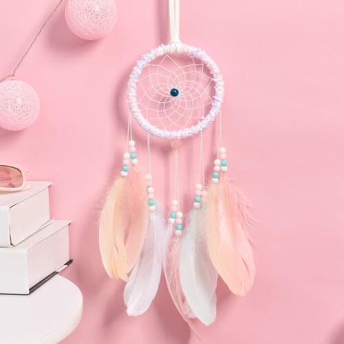 Flying Wind Chimes Dream Catcher Handmade Gifts Dreamcatcher Feather Pendant Creative Hollow Wind Chimes Wall Hanging Decoration