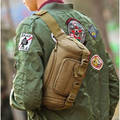 New Casual Camouflage Cycling Travel Chest bag Mens Waist bags High Quality Nylon Multifunction Travel Tactics Male Chest bag