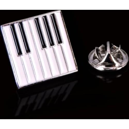 Silver piano Brooch brand new fashion jewelry music pin mens and womens French hat shirt scarf LAPEL BADGE PIN gift