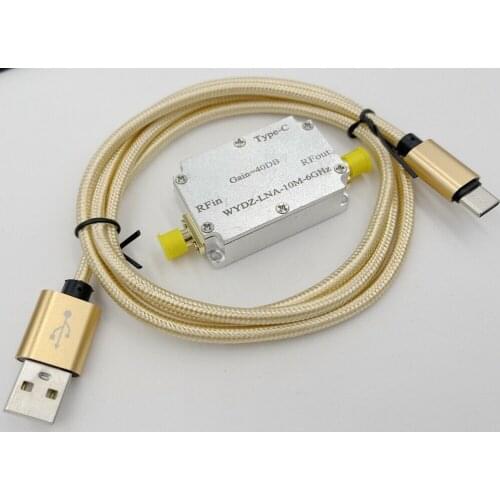 High Flatness Amplifier 10m-6ghz gain 40dB RF Signal Driver or Receiver Front