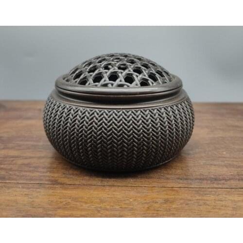 Weave reticular Mosquito Repellent Incense Burner Porcelain Coil Incense Holder Table Aroma Stove Line Incense Tower Incense